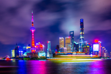 上海陆家嘴夜景