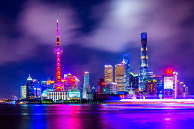 上海陆家嘴夜景