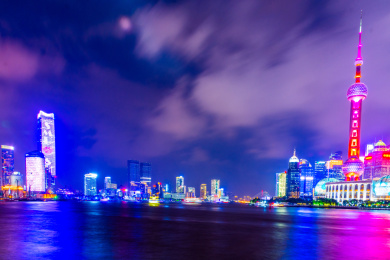 上海陆家嘴夜景