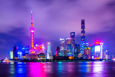 上海陆家嘴夜景