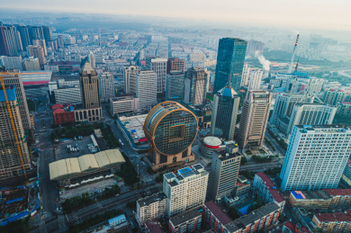 中国沈阳城市天际线