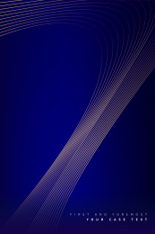 蓝色背景金色线条光影数字创意海报