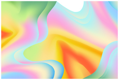 2021渐变流体彩色海报插画