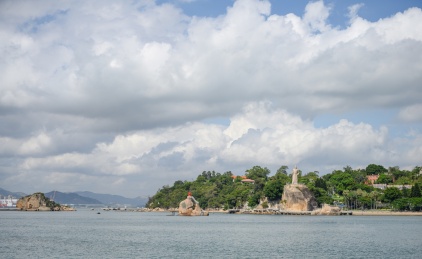 厦门鼓浪屿郑成功像远景