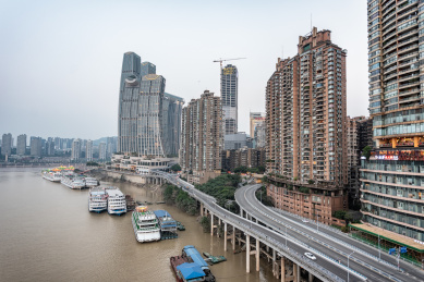 重庆朝天门城市建筑风光