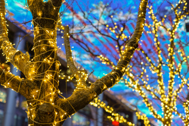 中国北京世贸天阶圣诞彩灯