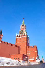 俄罗斯莫斯科红场克林姆林宫的钟楼