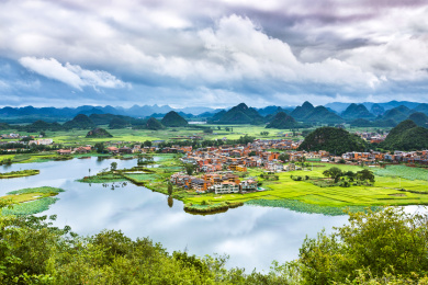 中国云南省文山州丘北县普者黑风景区
