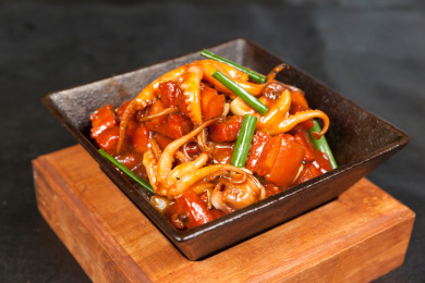 中餐美食-热菜-八爪鱼烧肉