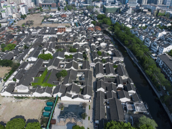 江苏省常州青果巷航拍