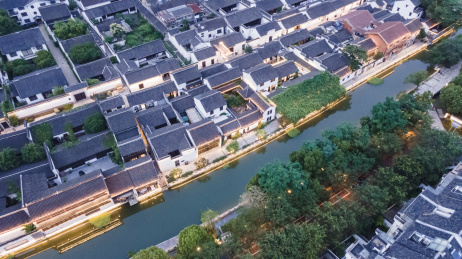 江苏省常州青果巷航拍