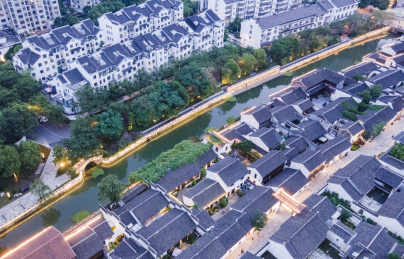 江苏省常州青果巷航拍