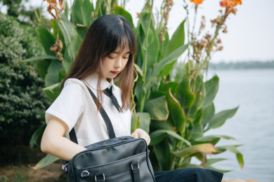 户外日系JK制服清纯唯美青春美女人像