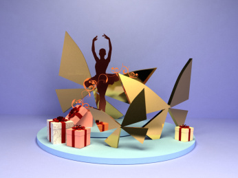 美陈 春夏美陈 蝴蝶 芭蕾 礼物