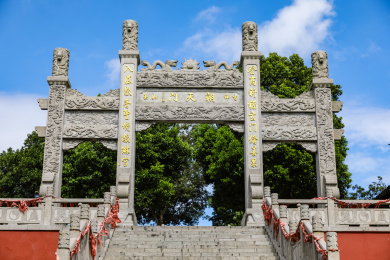 中国江苏省苏州市穹窿山景区上真观