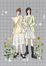 森系清新闺蜜姐妹装