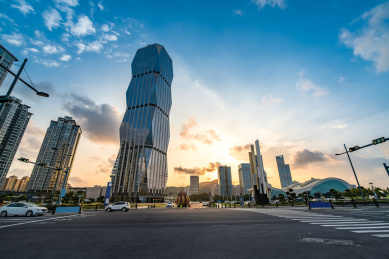 江苏连云港城市现代建筑景观
