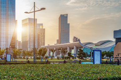 江苏连云港城市现代建筑景观