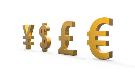 市场金融货币美元欧元英镑人民币
