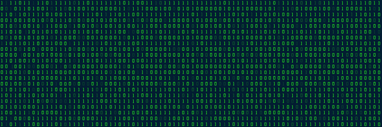 二进制代码0和1组成的抽象互联网概念背景