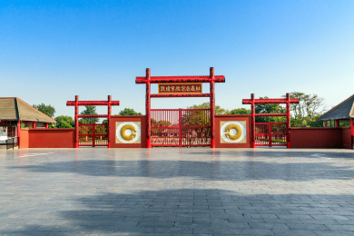 中国河南省安阳市殷墟宫殿宗庙遗址