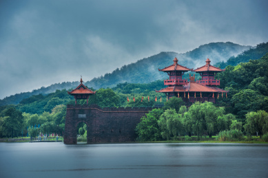 中国湖北武汉东湖磨山楚城楚天台