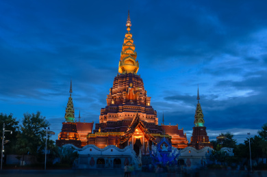 中国云南西双版纳景洪大金塔寺