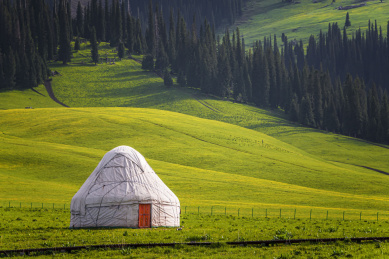 中国新疆伊犁新源那拉提的风光