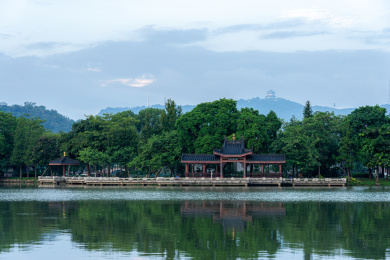 中国广东惠州市惠州西湖丰渚园