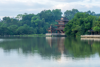 中国广东惠州市惠州西湖丰渚园