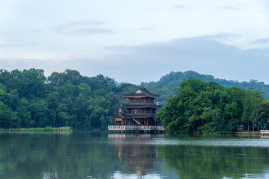 中国广东惠州市惠州西湖丰渚园