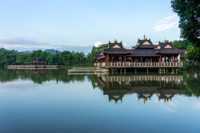中国广东惠州市惠州西湖丰渚园