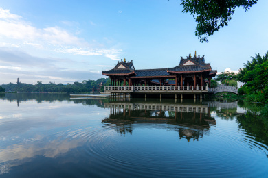 中国广东惠州市惠州西湖丰渚园