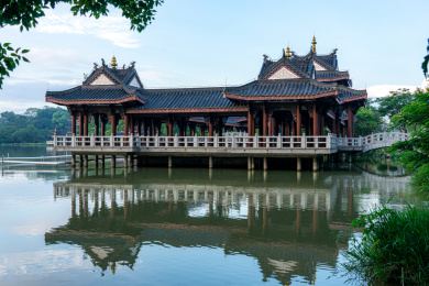 中国广东惠州市惠州西湖丰渚园