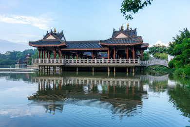 中国广东惠州市惠州西湖丰渚园