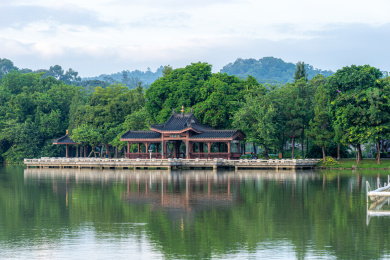 中国广东惠州市惠州西湖丰渚园
