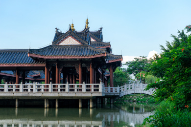中国广东惠州市惠州西湖丰渚园