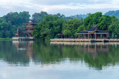 中国广东惠州市惠州西湖丰渚园
