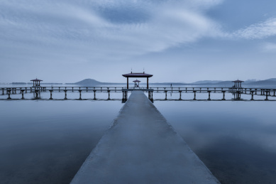 中国湖北武汉东湖听涛轩风景区