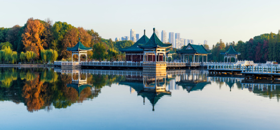 中国湖北武汉东湖碧潭观鱼风景区