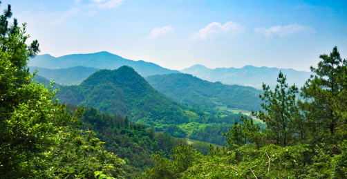 中国浙江省龙游天池山风光