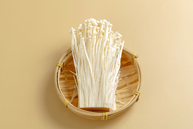 金针菇黄色莫兰迪色系背景