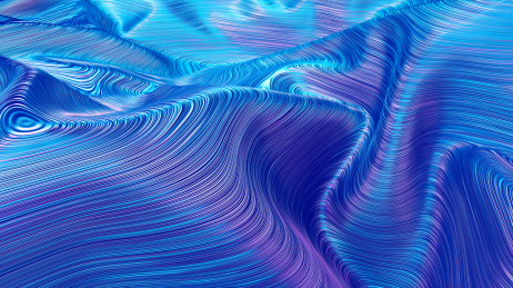 3d三维立体螺旋抽象布料蓝色背景