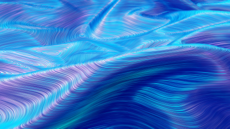 3d三维立体抽象螺旋布料蓝色背景