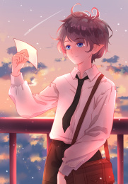 晚霞与少年