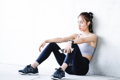 户外健身的中国女性