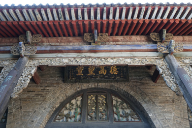 中国山西灵石县王家大院古建筑细节