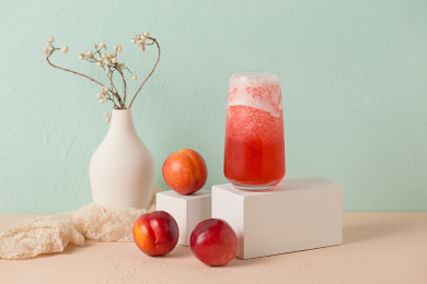 午后的奶茶水果茶饮品