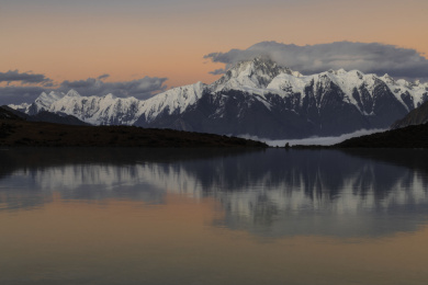 中国四川甘孜康定里所海的风光