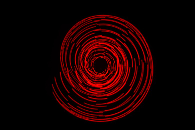 LED光绘多彩立体空间几何图形螺旋创意摄